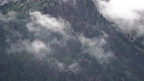 Clouds over the mountain Stock Footage 203996184