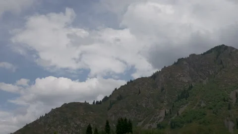 Clouds Over The Mountain Stock-Footage 231274582