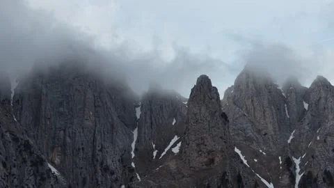 Clouds over mountain Stock Footage 320077799
