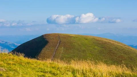 Clouds over mountain hill Stock Photos
