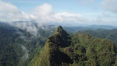 Clouds over mountain rainforest Vídeos de archivo 91609727