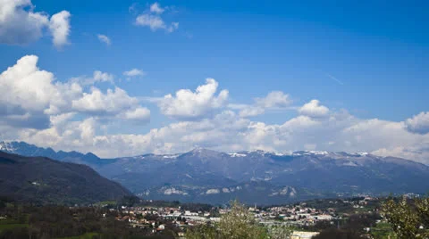 Clouds over Mountain TImelapse Stock Footage 23114560