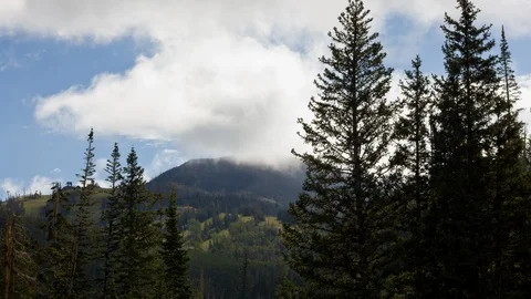 Clouds Up Over Mountain Timelapse Stock Footage 97570417