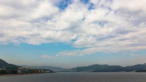 Clouds over mountain - Timelapse Stock Footage 99401708