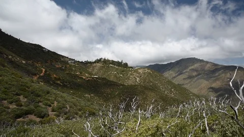 Clouds Over Mountains in the Desert Stock Footage 102190894