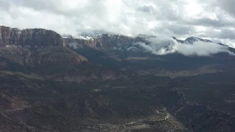 Clouds over Mountains Drone 2 Video stock 127248035