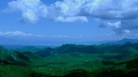 Clouds over mountains Stock Footage 710067