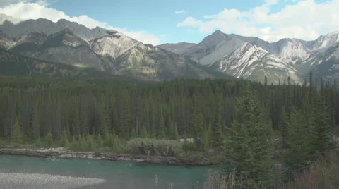 Clouds over mountains Stock Footage 22782256