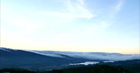 Clouds Over Mountains Stock Footage 47000926