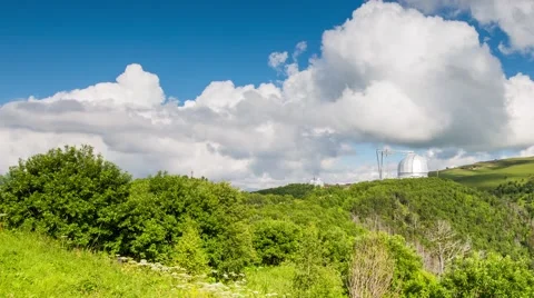 Clouds over the mountains. Stock Footage 52627800