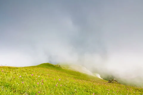 Clouds over the mountains. Stock-Footage 52629624