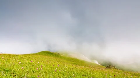 Clouds over the mountains. 動画素材 52629675