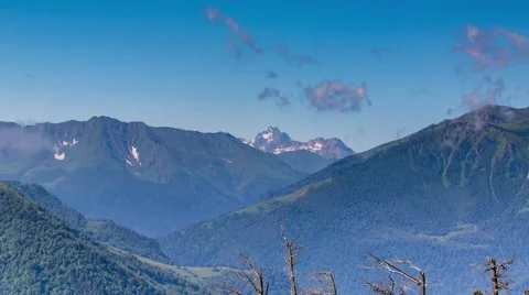 Clouds over the mountains. Stock-Footage 52631855