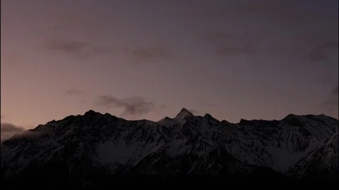 Clouds over Mountains Stock Footage 126527875