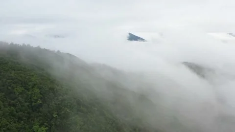 Clouds over the mountains Stock Footage 137121600