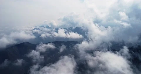 Clouds over the mountains Stock Footage 237159616