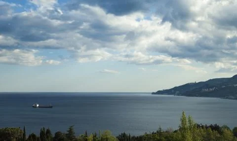 Clouds over mountains Stock Photos