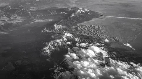 Clouds Over the Mountains 스톡 사진