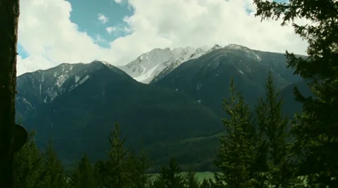 Clouds over Mountains Time-Lapse Stock Footage 37064597