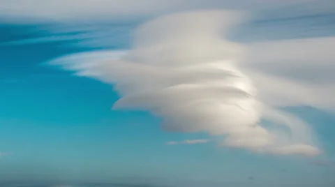 Clouds over mountains time lapse Stock Footage 61722237