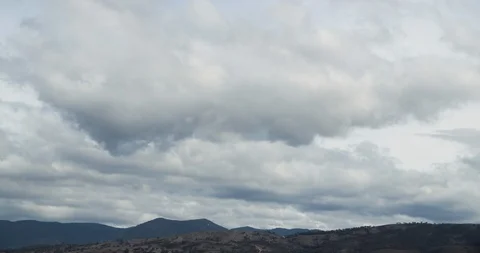 Clouds Over Mountains Timelapse 4K Stock Footage 113921820