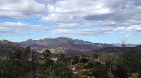 Clouds Over Mountains Timelapse Stock Footage 48841719