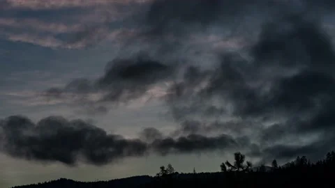 Clouds Over Mountains Timelapse Stock Footage 169061229