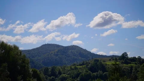 Clouds over the mountains. Timelapse Stock Footage 171596508