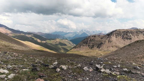 Clouds over the mountains valley. Stock Footage 172282201