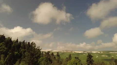 Clouds over the mountains1 Video stock 312915466