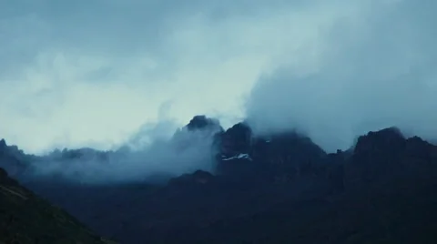 Clouds Over Mt. Kenya Timelapse Stock Footage 42398212