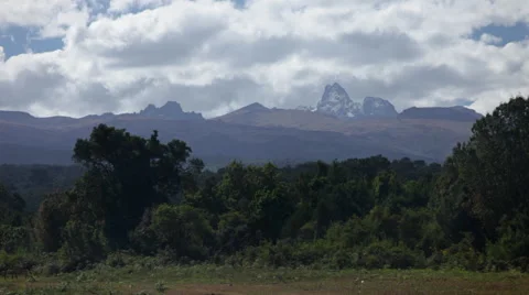Clouds Over Mt. Kenya Wide Timelapse Stock Footage 42398183