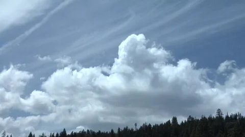 Clouds over mt.ridge TL Stock Footage