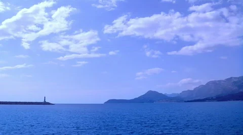 Clouds over ocean Stock Footage 721906