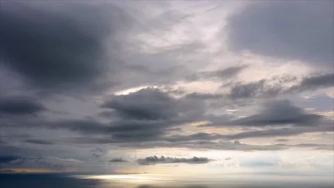 Clouds over ocean Stock Footage 130245533