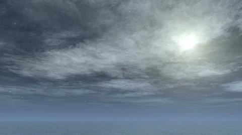 Clouds over ocean at night 스톡 동영상 12441064