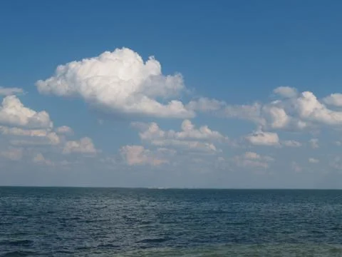 Clouds Over the Ocean Stock Photos
