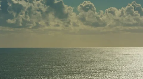 Clouds over Ocean - Sky and Water - Panning - Heaven 스톡 동영상 45180242