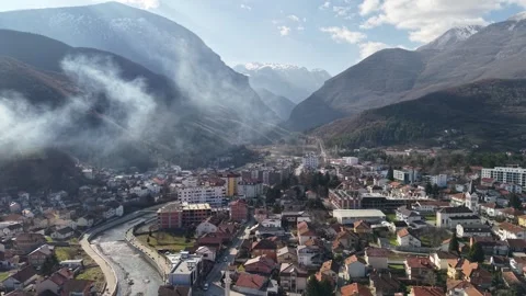 Clouds over old city Stock Footage 320077288