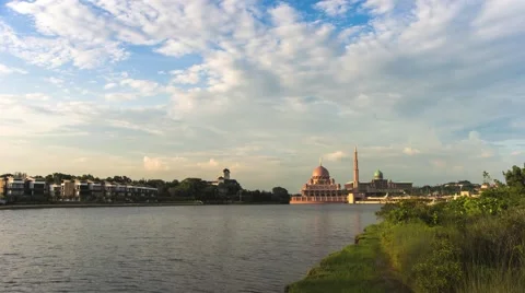 Clouds over Putrajaya Stock Footage 40716888