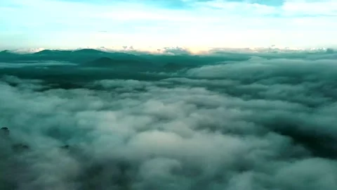 Clouds over rainforest, Malaysia Stock Footage 165194907