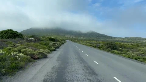 Clouds Over a Remote Road in Cape Point. Stock Footage 336648619