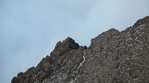 Clouds Over the Ridge Mt. Meru Tanzania Ariel Stock Footage 42401421
