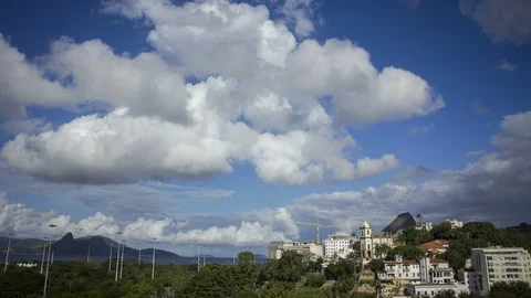 Clouds over Rio de Janeiro Video stock 88155716