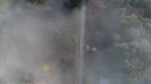 Clouds over a road Stock Footage 70992898