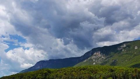 Clouds over Sakar Mountain (Time Lapse) Stock Footage 84794283