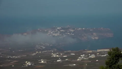 Clouds over Santorini Stock Footage 151027056