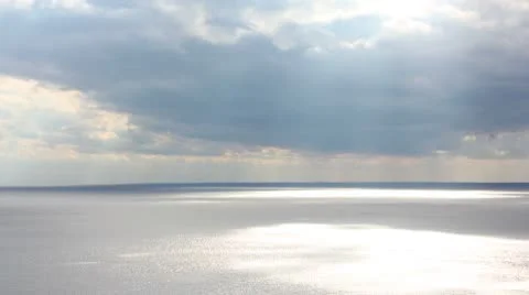 Clouds over the sea Stock Footage 8850730