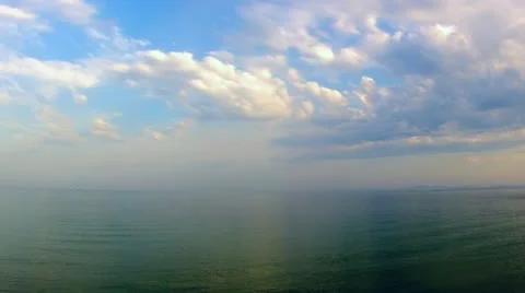 Clouds over the Sea Stock Footage 12119916
