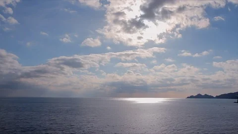 Clouds over the sea Video stock 79201867
